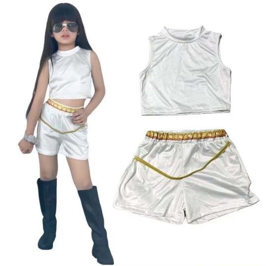Discover Halloween Vest and Shorts 2-pieces Set for Girls Carnival Party Christmas White Cosplay Costume Birthday Outfits