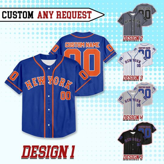 Discover Custom New York Baseball Team Jersey, Custom Name & Number New York Baseball Jersey Uniform, Jersey For Fan, Baseball Lovers 8425MD40