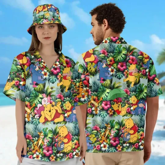 Discover Winnie The Pooh Hawaiian Shirt, Gift for Fan