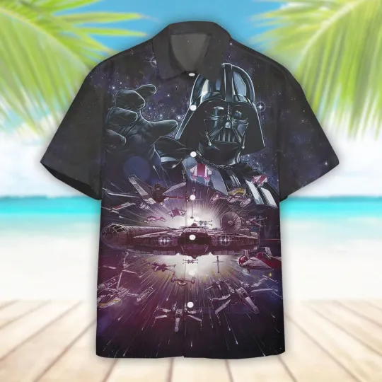 Discover Star Wars Darth Vader Control The Galaxy Movie Hawaiian Shirt, Gift for Fan