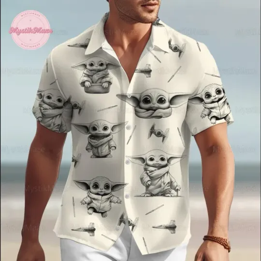 Discover Vintage Disney Star Wars Hawaiian Shirt, Gift for Fan