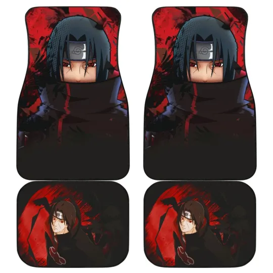 Discover Itachi Narutoo Anime Car Floor Mats Front and Back
