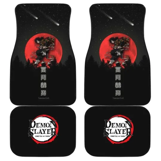 Discover Demon Slay Car Floor Mats Front and Back Anime Vehicle Decor