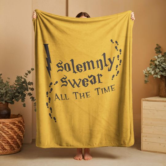 Discover Hogwarts Inspired Velveteen Blanket  Cozy House Colors Throw Gift for Fans & Readers