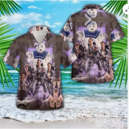 Ghostbusters Hawaiian Shirt, Gift for Fan
