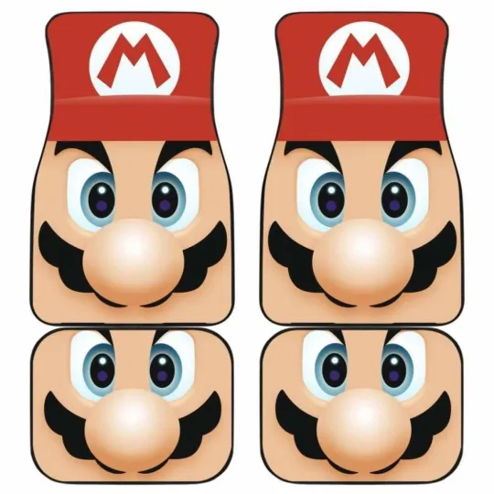 Discover Mario Car Floor Mats Universal Fit