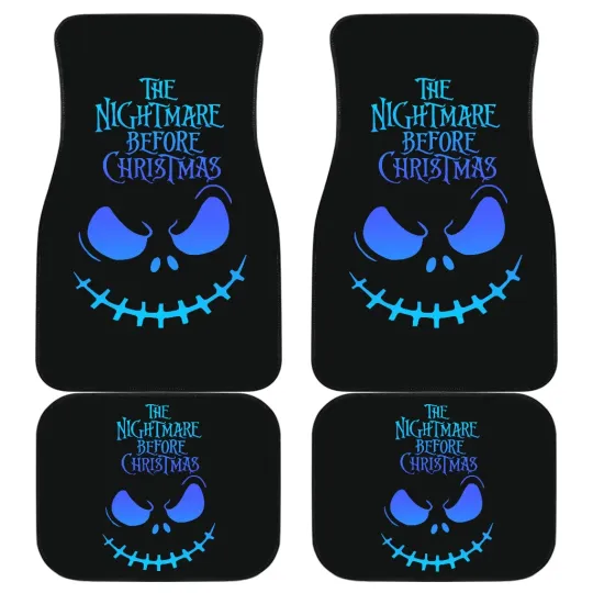 Discover Nightmare Before Christmas Car Floor Mats with Jack Skellington Design