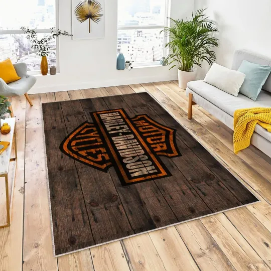 Harley Legend Rug for Man Cave and Garage Floor
