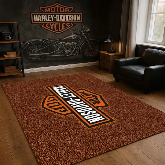 Discover Motorbike Style Floor Rug - Custom Biker Mat for Motorcycle Enthusiasts