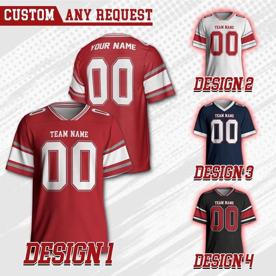 Discover Custom Ohio College Football Jersey, Custom Team Name Number Uniform Football Jersey, Red Hawk Team College Football