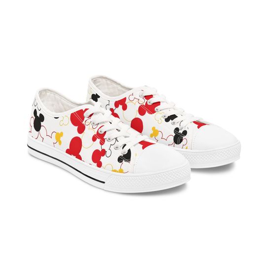 Discover Low Top Sneakers, Mickey Inspired Disney Shoes, Vacation Park Days Footwear, Women's Tennis Shoes, Disneyboundng Sneaker, Cute Mickey Mouse