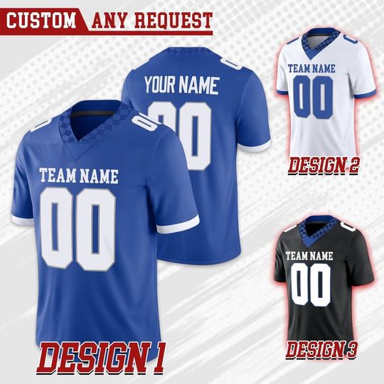 Discover Custom Kentucky College Football Jersey, Custom Team Name Number Uniform Football Jersey, Wildcat College Football