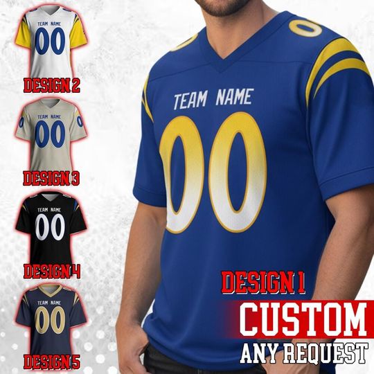 Discover Personalized Los Angeles Football Famous Team Uniform Jersey For Men Women And Kid, Football Us, Football Gameday Jersey 24925DN49