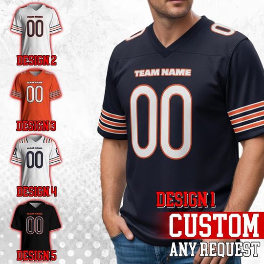 Discover Personalized Chicago Football Famous Team Uniform Jersey For Men Women And Kid, Football Us, Football Gameday Jersey  24925DN36