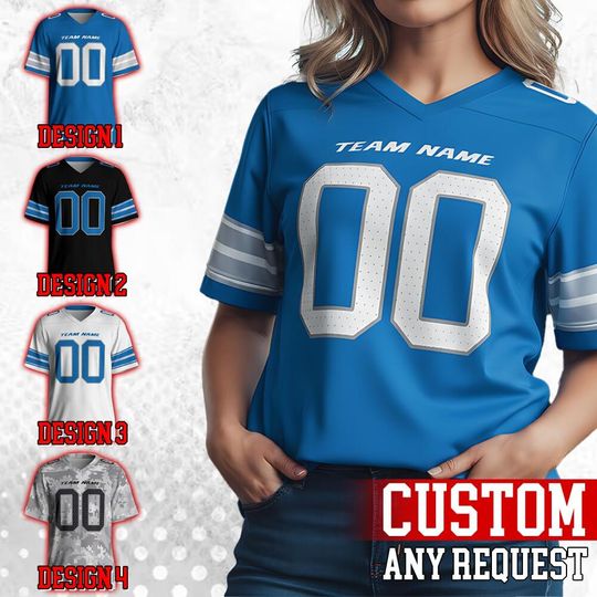 Discover Personalized Detroit Football Famous Team Uniform Jersey For Men Women And Kid, Football Us, Football Gameday Jersey