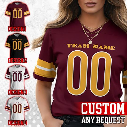 Discover Personalized Washington Football Famous Team Uniform Jersey For Men Women And Kid, Football Us, Football Gameday Jersey