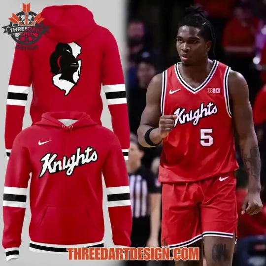 Discover Rutgers Basketball Back To ’76 3D Hoodie 2026 Retro AOP College Fan Streetwear