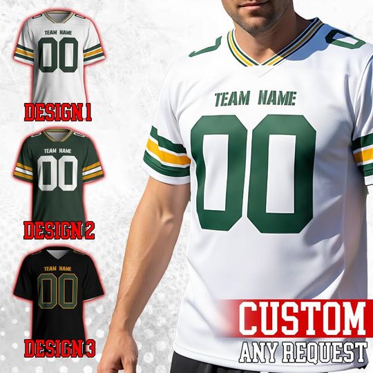 Discover Personalized Green Bay Football Famous Team Uniform Jersey For Men Women And Kid, Football Us, Football Gameday Jersey