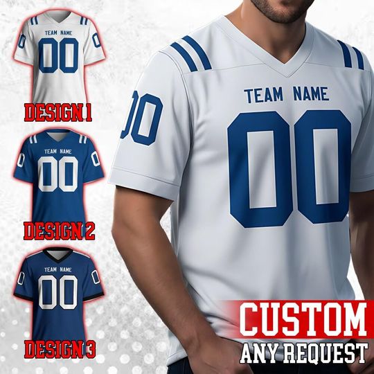 Discover Personalized Indianapolis Football Famous Team Uniform Jersey For Men Women And Kid, Football Us, Football Gameday Jersey