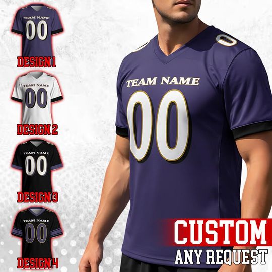 Discover Personalized Baltimore Football Famous Team Uniform Jersey For Men Women And Kid, Football Us, Football Gameday Jersey