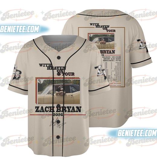 Discover Zach Bryan Album Baseball Jersey, Music Tour 2026 Jersey
