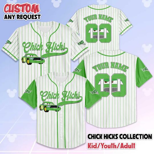Discover Custom Chick Hicks Baseball Jersey, Disney Cars Jersey Shirt, Disney Family Shirts, Matching Team Outfit, Birthday Gift