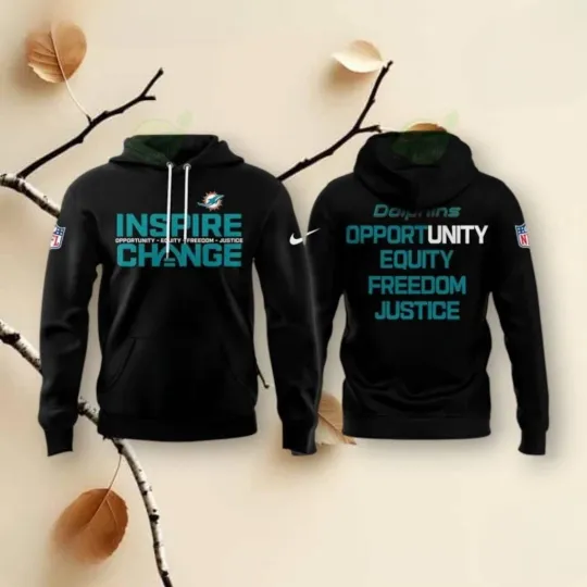 Discover Dolphinss Inspire Change 2025 Hoodie