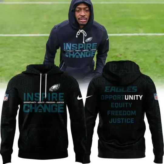 Discover Eagless Inspire Change Hoodie football Opportunity Equity Freedom Justice
