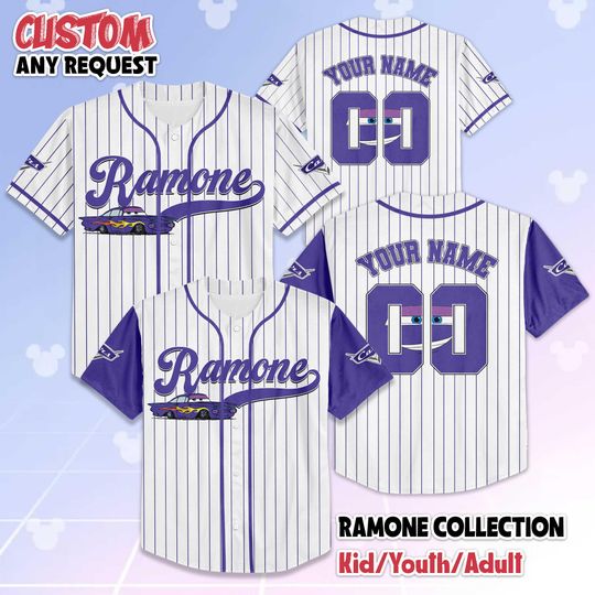 Discover Custom Ramone Baseball Jersey, Disney Cars Jersey Shirt, Disney Family Shirts, Matching Team Outfit, Birthday Gift