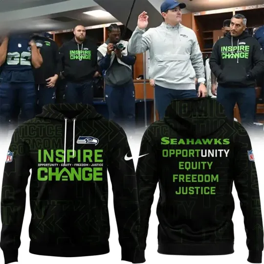 Discover Seahawkss Inspire Change Hoodie football Opportunity Equity Freedom Justice