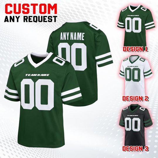 Discover Custom Professional Team New York Football Jersey Collection, Game Draft Jersey For Adult Kid, Custom American Football Jersey 30825DN35