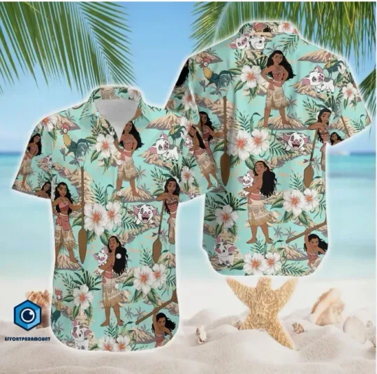 Discover Moana Hawaiian Shirt, Gift for Fan