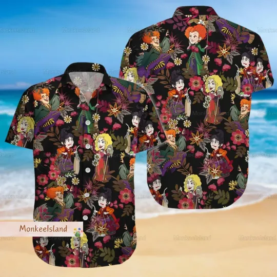 Discover Halloween Hocus Pocus Hawaiian Shirt, Gift for Fan