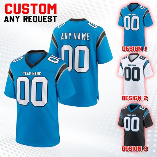 Discover Custom Team Carolina Football Jersey Collection, Game Draft Jersey Adult Kid, Custom Mesh American Football Jersey