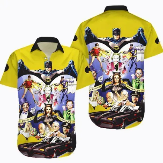 Discover Never Too Old For Batman 1966 Characters Summer Hawaiian Shirt, Gift for Fan