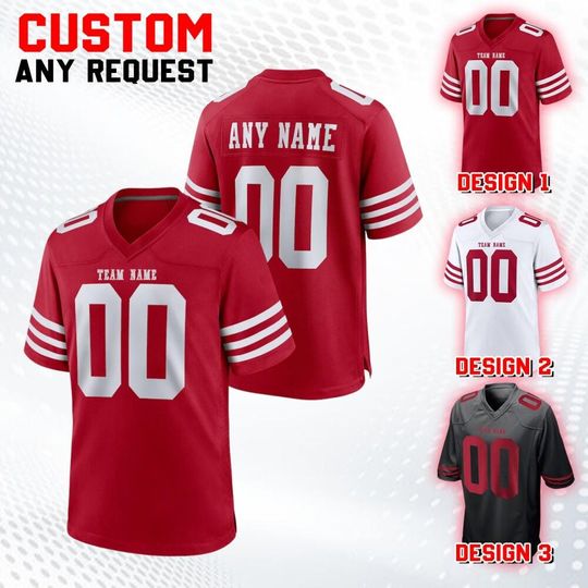 Discover Custom Team San Francisco Football Jersey Collection, Game Draft Jersey Adult Kid, Custom American Football Jersey