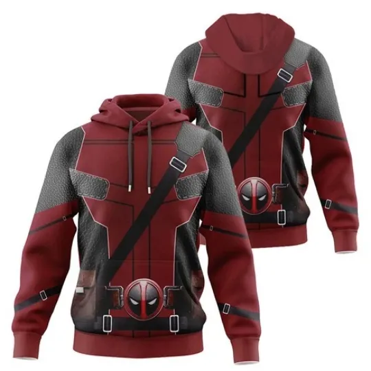 Discover BG Deadpool Hoodie 3D Print Pullover Hoodie 3D
