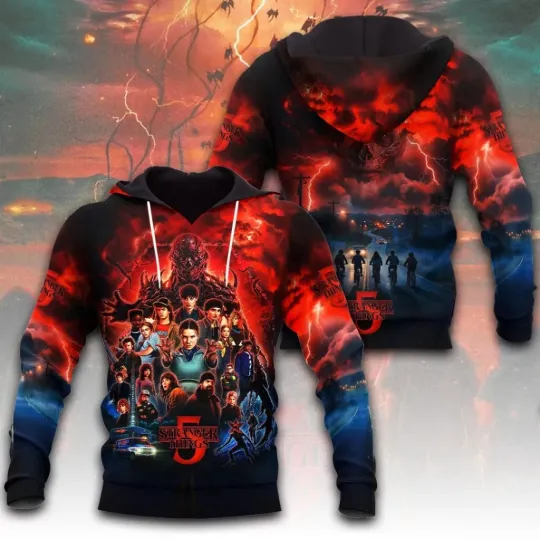 Stranger Things 3D Apparel 2025 Hoodie