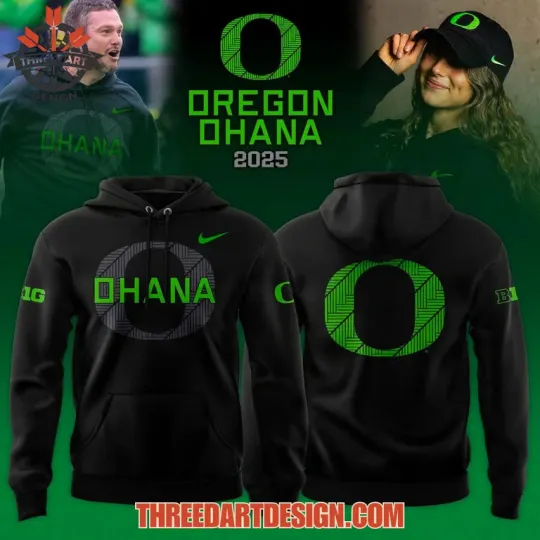 Discover Oreg ducks Ohana 3D Hoodie 2026 All Over Print College Football Streetwear