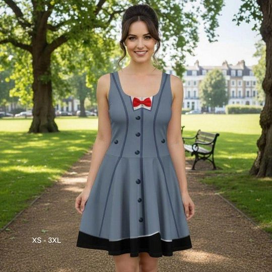 Discover Mary Poppins Dark Dress Bounding Running Half Marathon Halloween Costume Cosplay