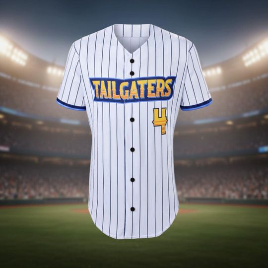 Discover Texas Tailgaters Baseball Jersey, Custom Name & Number Jersey, Savannah Bananas, White Vintage Baseball Uniform, Tailgaters Fan Gift