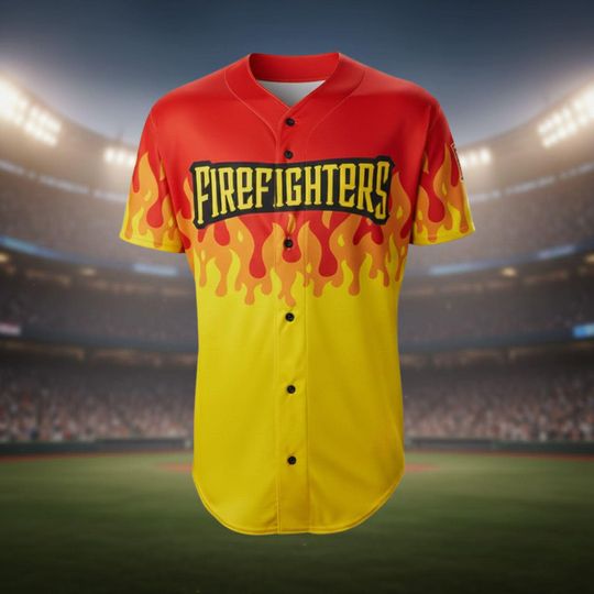 Discover Firefighters Evoshield Baseball Jersey, Firefighter Jersey, Savannah Baseball Jersey, Firefighters Bananas Jersey, Savannah Jersey