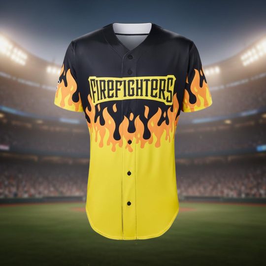 Discover Firefighters Evoshield Baseball Jersey, Firefighter Jersey, Savannah Baseball Jersey, Firefighters Bananas Jersey, Savannah Jersey