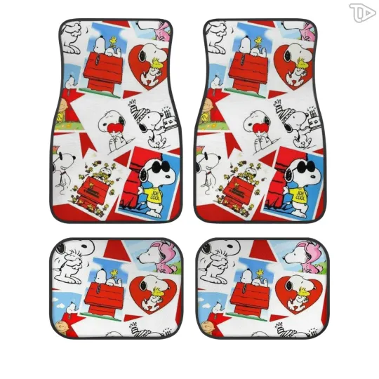 Discover Cute Cartoon Dog Car Floor Mats
