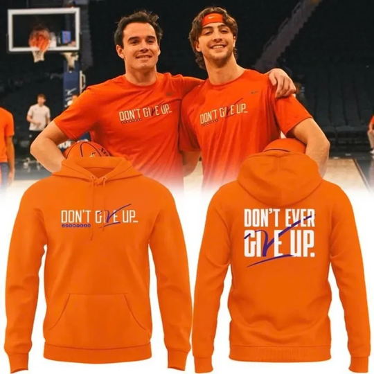 Clemson Basketball “Don’t give up, don’t ever give up” Hoodie