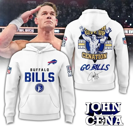 Discover Billss x J.Cena Never Give Up Cenation Hoodie