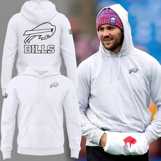 Billss Josh Allen Pro Edition White Hoodie