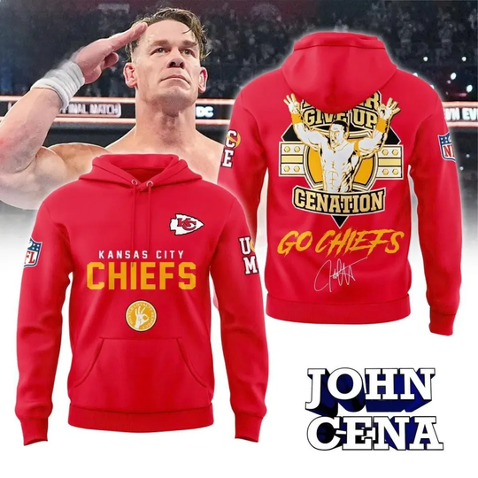 Discover Chiefs x Jo Cen Never Give Up Cenation Hoodie