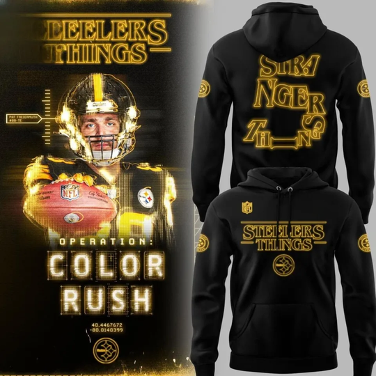 Discover Steeler x StrangerThings Color Rush Hoodie