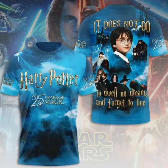 Discover Harry Potters and the Philosopher's Stone 25th Anniversary Movie 3D T-Shirt